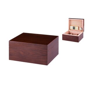 Angelo Humidor Echtholz Furnier Nussbaum