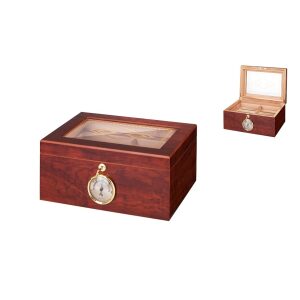 Angelo Kristall-Bubinga Humidor abschließbar V-950