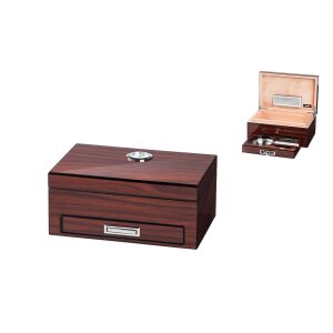 Wood Humidor mit eingebautem Ascher etc.