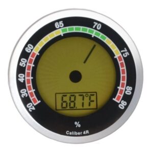 Caliber 4R Silver Hygrometer Digital