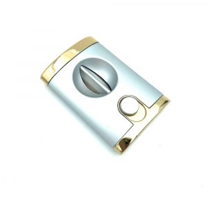 Winjet Zigarrenabschneider Kerb chrom / gold