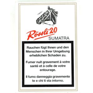 Rössli 20 Sumatra